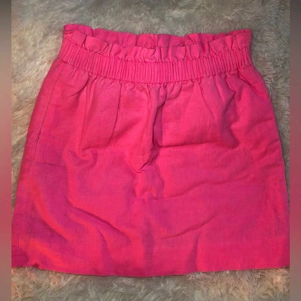 J. Crew Bright Pink Mini Skirt